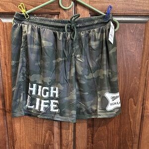 MAD Engine Green Camo High Life Shorts